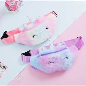 Unicorn Children's Plush Waist Bag